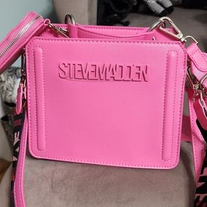 **SOLD** Steve Madden Bevelyn Crossbody Tote Bag Purse - Pink